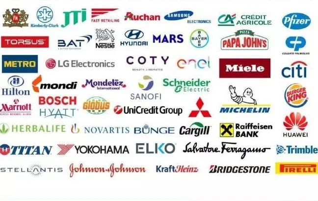 Логотипи західних брендів, яких 56% росіян хочуть назад: Bosch, Samsung, Burger King