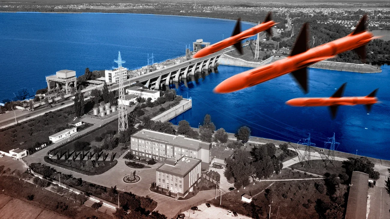 Ракети над дамбою гідроелектростанції як загроза водопостачанню Києва
