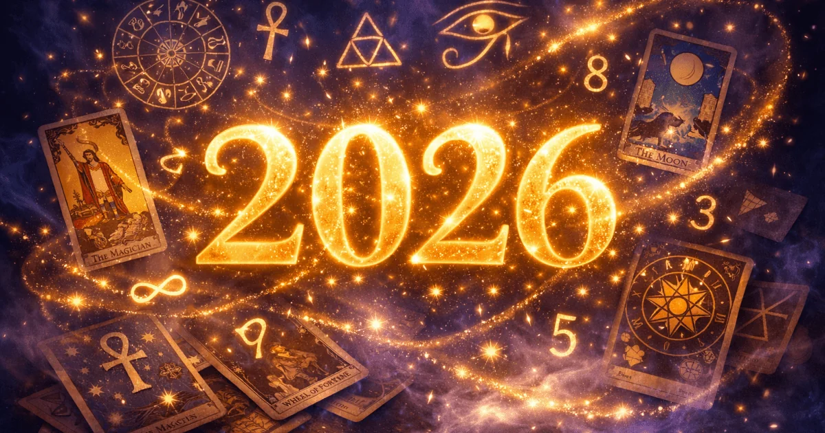 Нумерологічний прогноз на 2026 рік з картами Таро та символами чисел