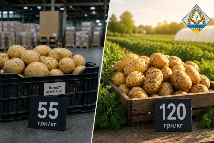 Молода картопля імпорту з Аргентини за 55 грн/кг та за 120 грн/кг