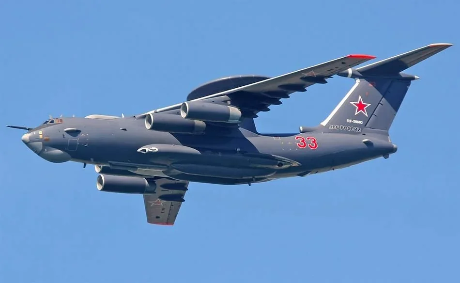 Відремонтований російський літак А-50У в польоті