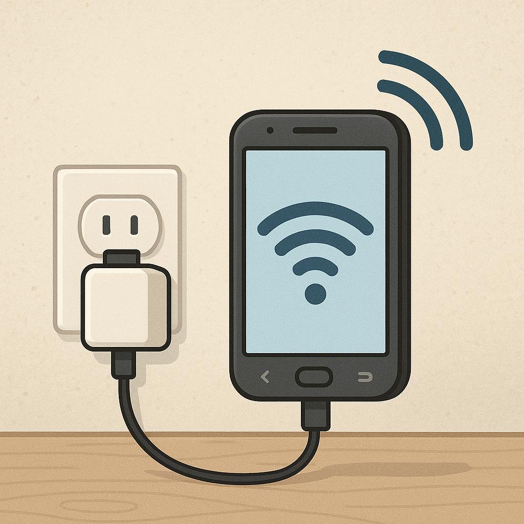 Старий Android-смартфон у розетці роздає Wi-Fi як репітер
