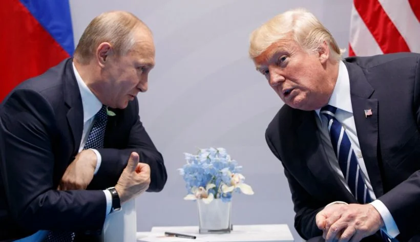 Дональд Трамп і Володимир Путін під час переговорів щодо тиску в Балтиці