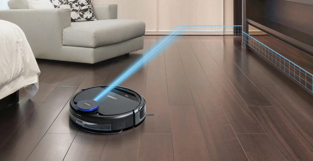 Робот-пилосос Roomba Plus 405 Combo сканує кімнату лазером для карти приміщення