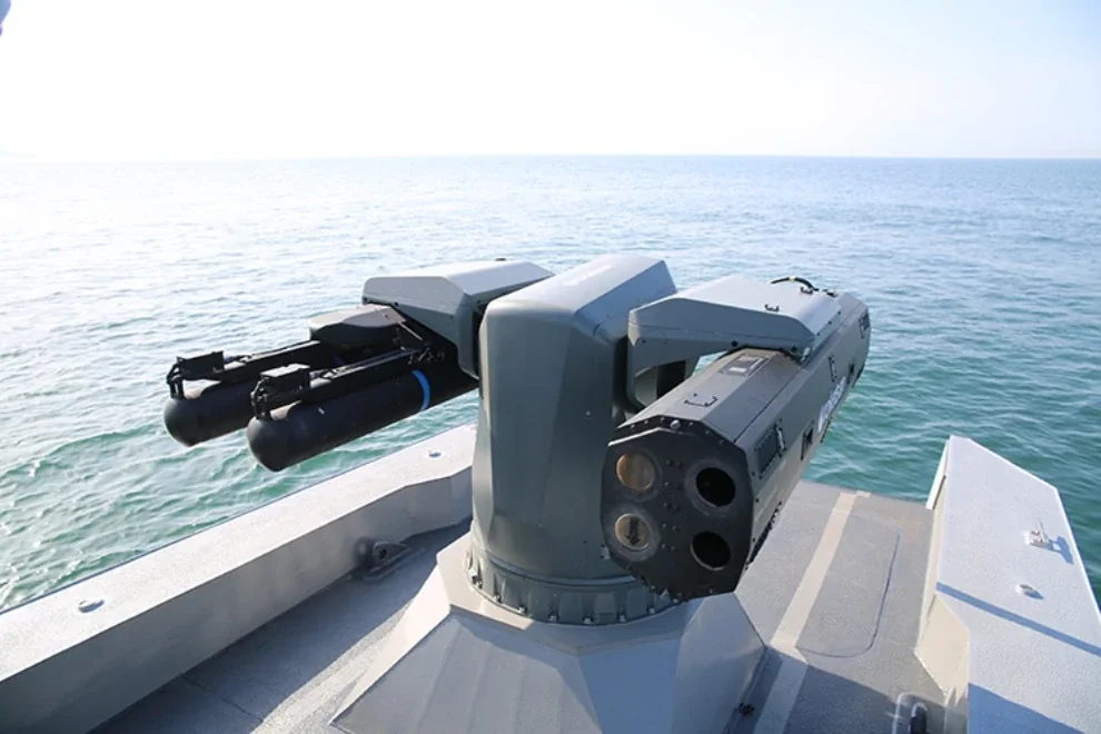 Комплекс «Пероед-М» на палубі корабля ВМФ РФ для захисту від дронів