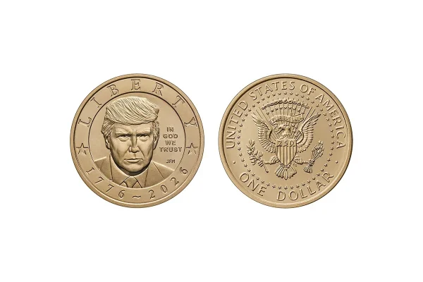 Монета в 1 долар із Дональдом Трампом до 250-річчя США
