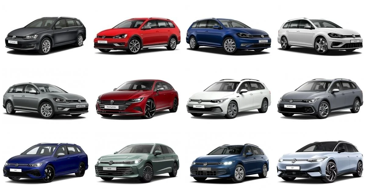 Різноманітні моделі Volkswagen, які компанія скорочує вдвічі за новим планом